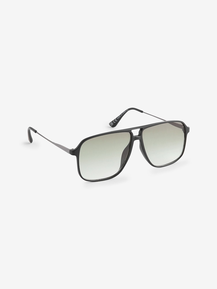 Black/Green Navigator Polarised Sunglasses - Image 2 of 5