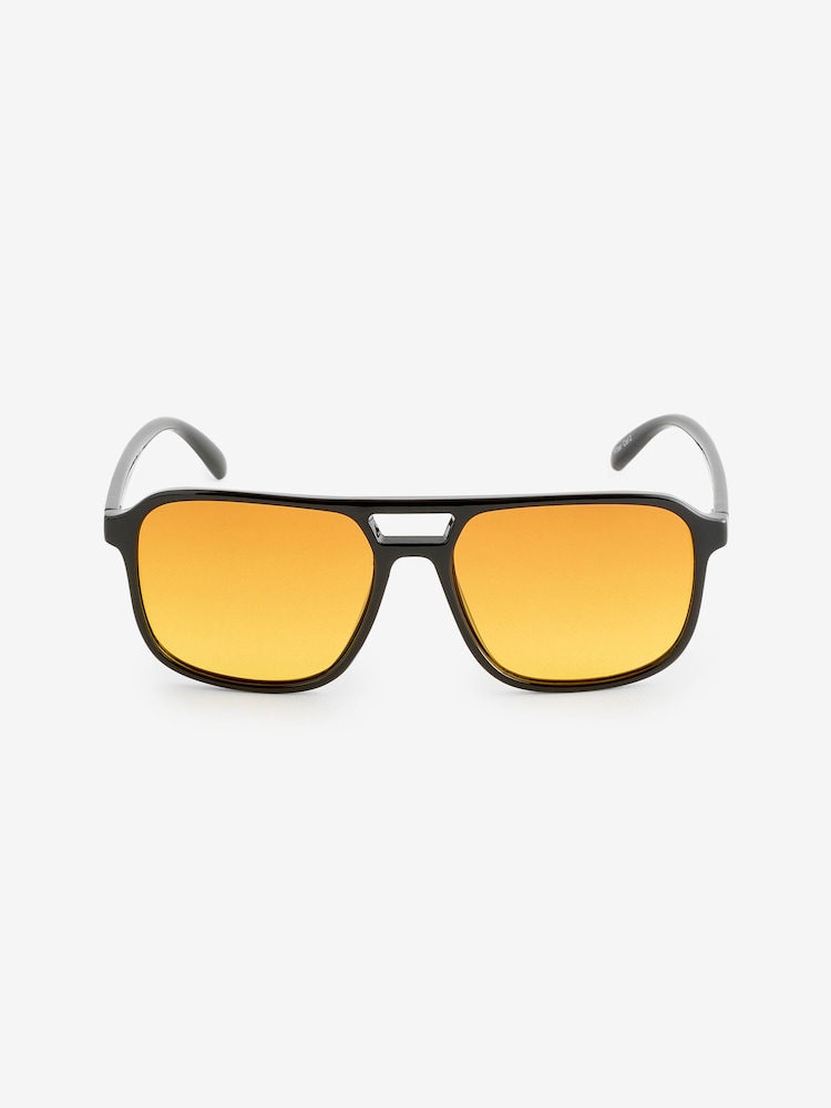 Black/Yellow Navigator Polarised Sunglasses - Image 2 of 2