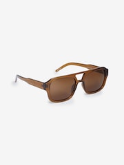 Honey Brown Navigator Polarised Sunglasses - Image 3 of 4