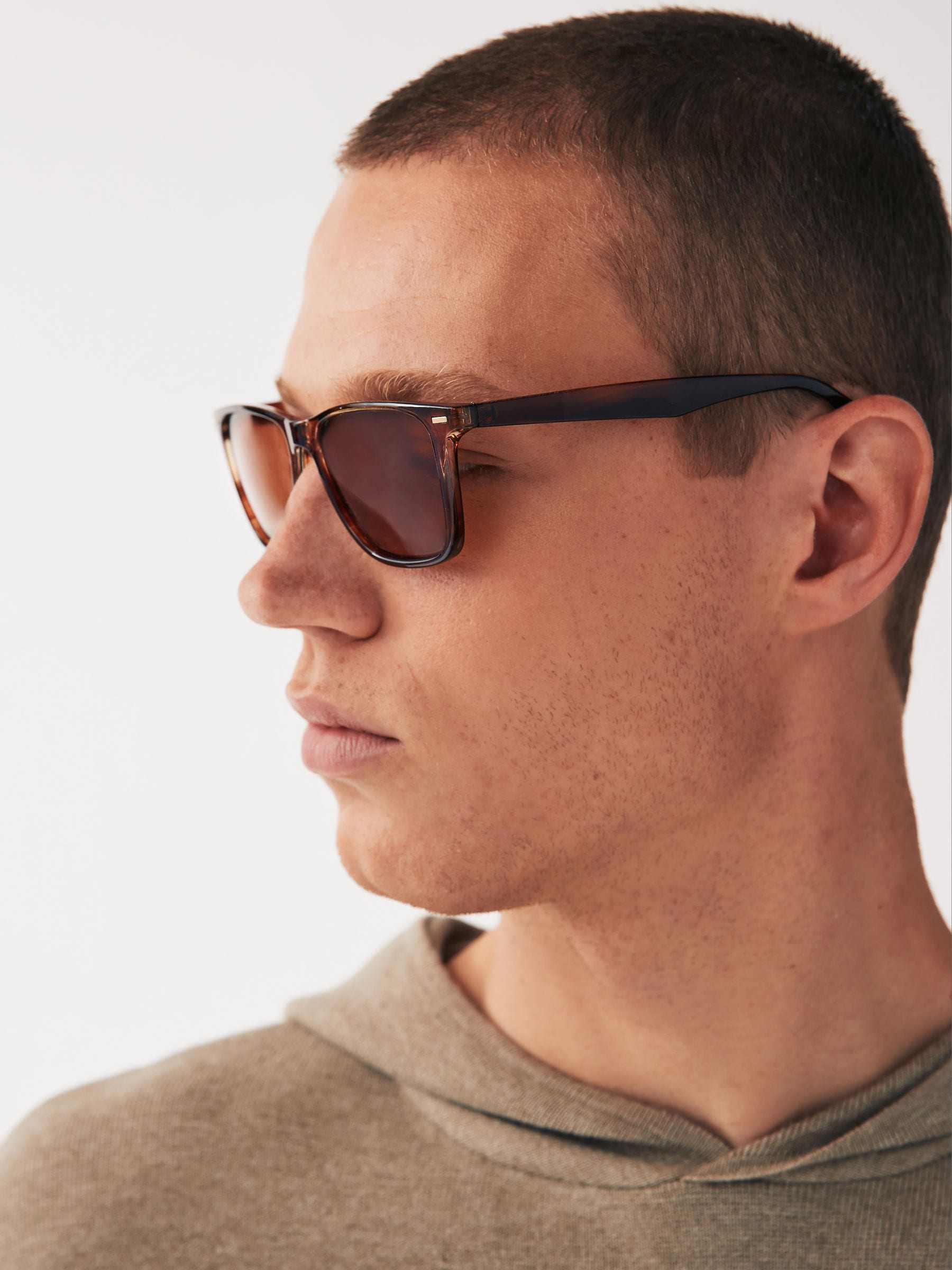 Buy Brown N Logo Wayfarer Polarised Sunglasses from Next Luxembourg