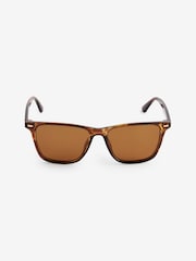 Braun - Next Polarised Wayfarer-Sonnenbrille mit Logo - Bild 4 von 6