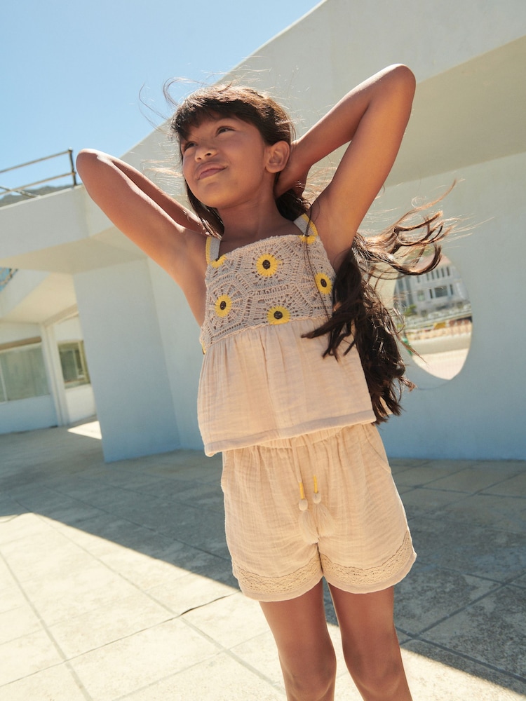Stone - Sunflower Top And Shorts Set (3-16yrs) - Bild 1 von 10