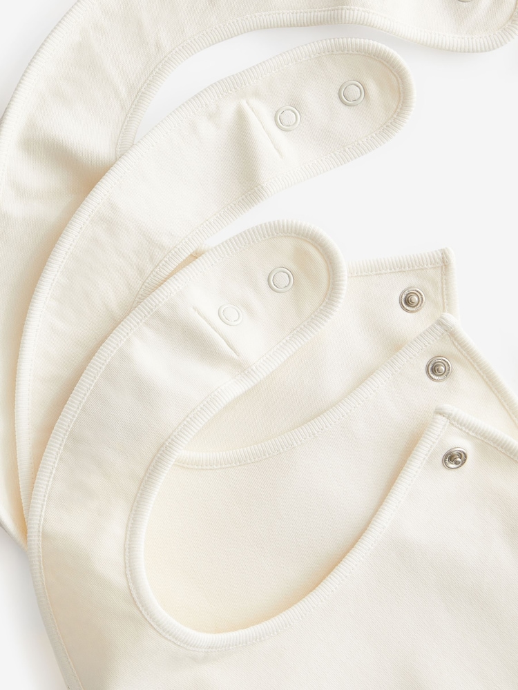 Cream Baby Regular 100% Cotton Bibs 3 Pack - Image 3 of 3 Cream Baby Regular 100% Cotton Bibs 3 Pack - Image 3 of 3