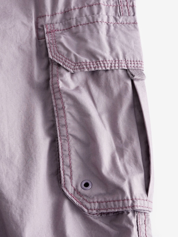 Mauve Purple Parachute Cargo Trousers (3-16yrs) - Image 7 of 7