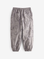 Charcoal Grey World Print Parachute Cargo Trousers (3-16yrs) - Image 7 of 8