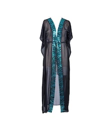 Seaspray Jade Sequin Maxi Black Kaftan - Image 5 of 5
