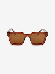 Schildpatt, Schwarz - Polarisierte Sonnenbrille mit flachem Brauensteg - Bild 3 von 5