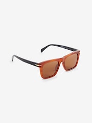 Amber Brown Flatbrow Polarised Sunglasses - Image 3 of 6