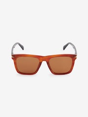 Amber Brown Flatbrow Polarised Sunglasses - Image 4 of 6