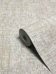 Riva Paoletti Cream Serafina Cross Hatch Vinyl Wallpaper - Image 2 of 3