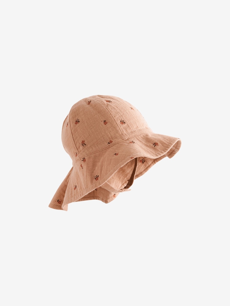 Ditsy Floral Baby Wide Brim Bucket Hat (0mths-2yrs) - Image 1 of 2
