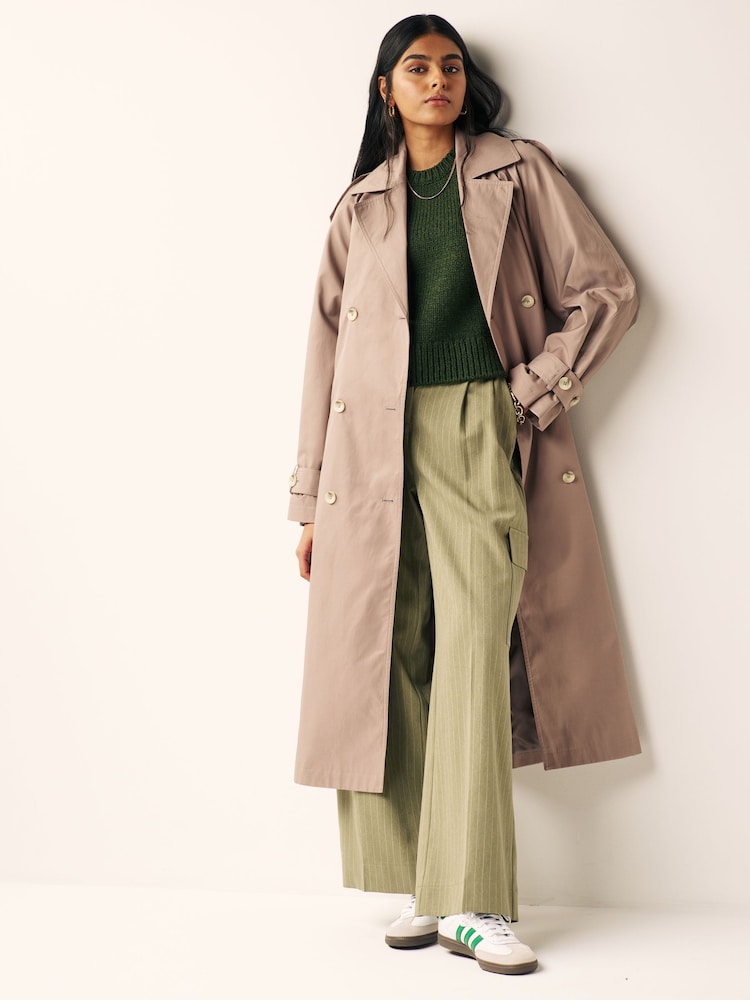 Neutral Shower Resistant Trench Coat - Image 1 of 8
