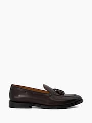 rjava - Dune London Sandders Usnjeni podplat Tassel mokasini - Slika 1 iz 6