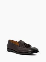 rjava - Dune London Sandders Usnjeni podplat Tassel mokasini - Slika 3 iz 6