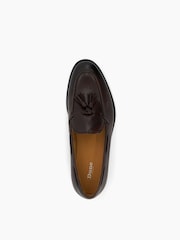 rjava - Dune London Sandders Usnjeni podplat Tassel mokasini - Slika 5 iz 6