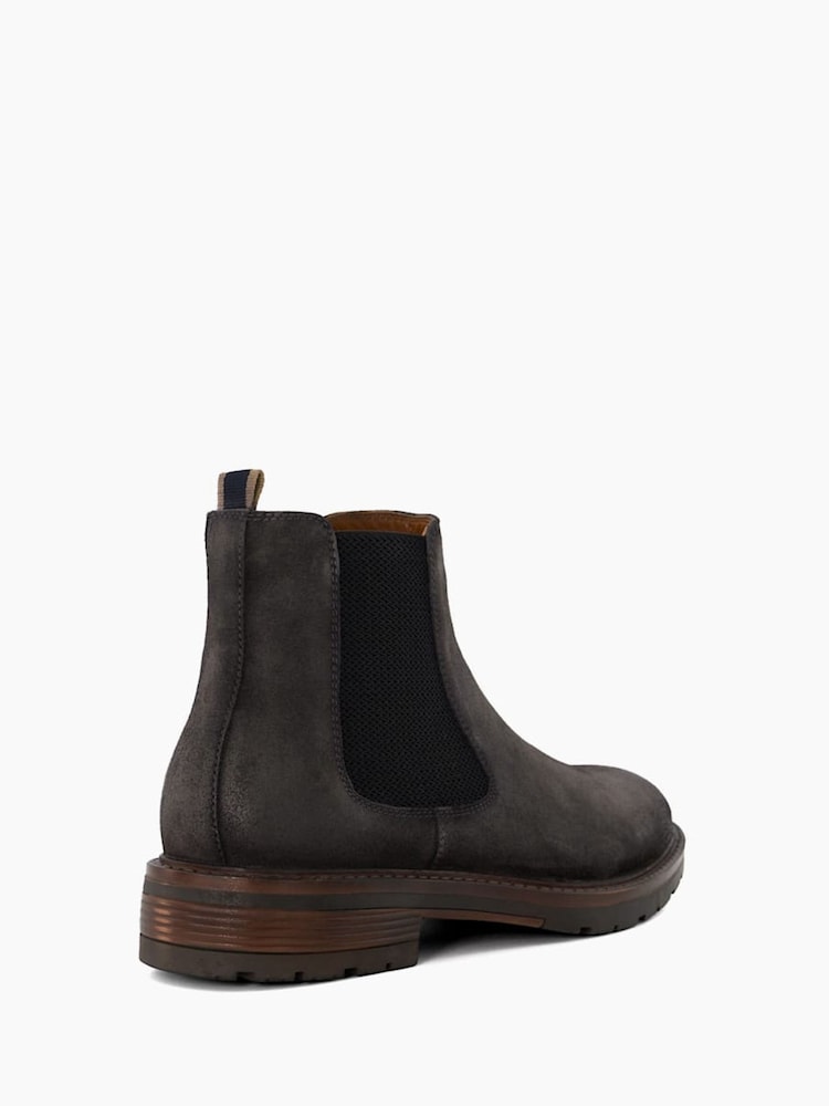 Dune London Grey Cheltenham Brushed Chelsea Boots - Image 5 of 6