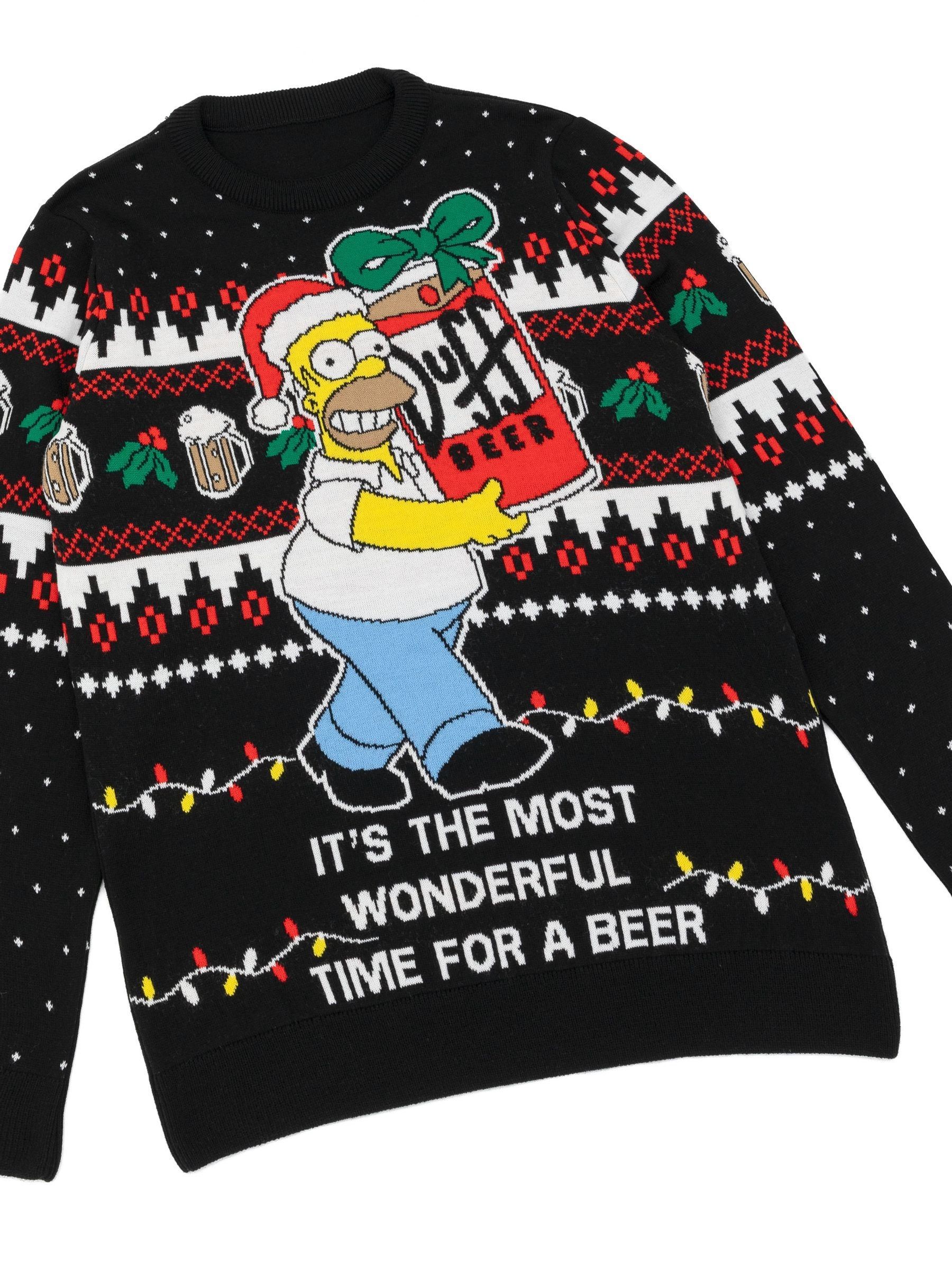 Buy Vanilla Underground Black Simpsons Mens Licensed Adult Knitted