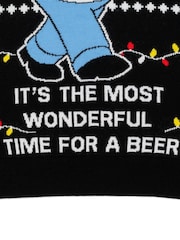 Vanilla Underground Black Simpsons Mens Licensed Adult Knitted Christmas Jumper - Image 6 of 8