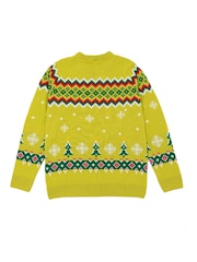 Vanilla Underground Green Christmas Grinch Mens Licensed Adult Knitted Christmas Jumper - Image 2 of 8