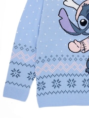 Azul de Lilo & Stitch - Suéter navideño para mujer de Vanilla Underground - Imagen 7 de 9