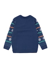 Vanilla Underground Blue Spongebob Kids Christmas Jumper - Image 2 of 7