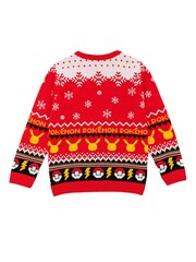 Vanilla Underground Red Pokemon Kids Christmas Jumper - Image 2 of 6