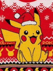 Vanilla Underground Red Pokemon Kids Christmas Jumper - Image 5 of 6