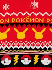 Vanilla Underground Red Pokemon Kids Christmas Jumper - Image 6 of 6