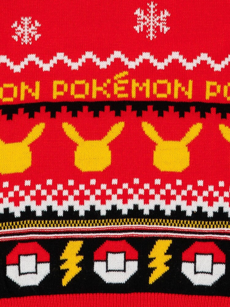 Vanilla Underground Red Pokemon Kids Christmas Jumper - Image 6 of 6 Vanilla Underground Red Pokemon Kids Christmas Jumper - Image 6 of 6