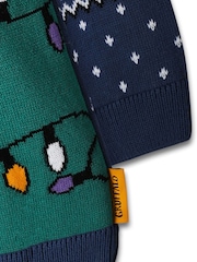Vanilla Underground Blue Gruffalo Kids Xmas Jumper - Image 2 of 5