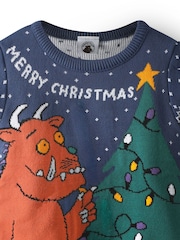 Vanilla Underground Blue Gruffalo Kids Xmas Jumper - Image 5 of 5