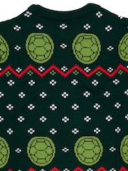 Vanilla Underground Black Ninja Turtles Mens Christmas Jumper - Image 5 of 8