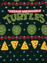 Vanilla Underground Black Ninja Turtles Mens Christmas Jumper - Image 6 of 8