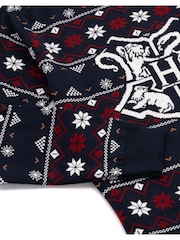 Vanilla Underground Blue Harry Potter Mens Licensed Adult Knitted Christmas Jumper - Image 4 of 4
