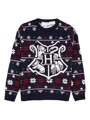 Синий Harry Potter - Детский рождественский джемпер Vanilla Underground - Image 1 of 5