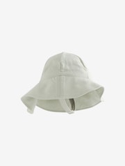 Sage Green Wide Brim Baby Sun Hat (0mths-2yrs) - Image 4 of 6
