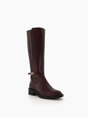 Rot - Dune London City Tia elegante kniehohe Stiefel - Bild 3 von 5