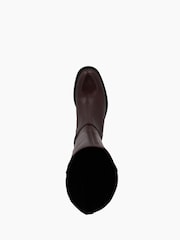 Rot - Dune London City Tia elegante kniehohe Stiefel - Bild 4 von 5