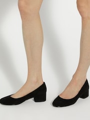Dune London Black Standard Fit Bracket Low Heel Comfort Court Shoes - Image 1 of 6