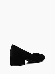 Dune London Black Standard Fit Bracket Low Heel Comfort Court Shoes - Image 5 of 6
