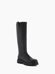 Dune London Black Casual Pull-On Tristina Chunky Boots - Image 3 of 5