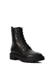 Dune London Black Chrome Press Cleated Hiker Boots - Image 4 of 6