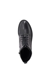 Dune London Black Chrome Press Cleated Hiker Boots - Image 6 of 6