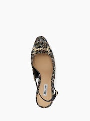 Dune London Black Choices Bouclé Slingback Shoes - Image 6 of 6
