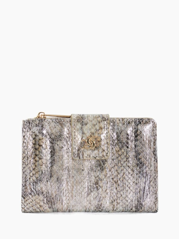 Dune London Silver Slim Kinners Quilted Purse - Image 1 of 6