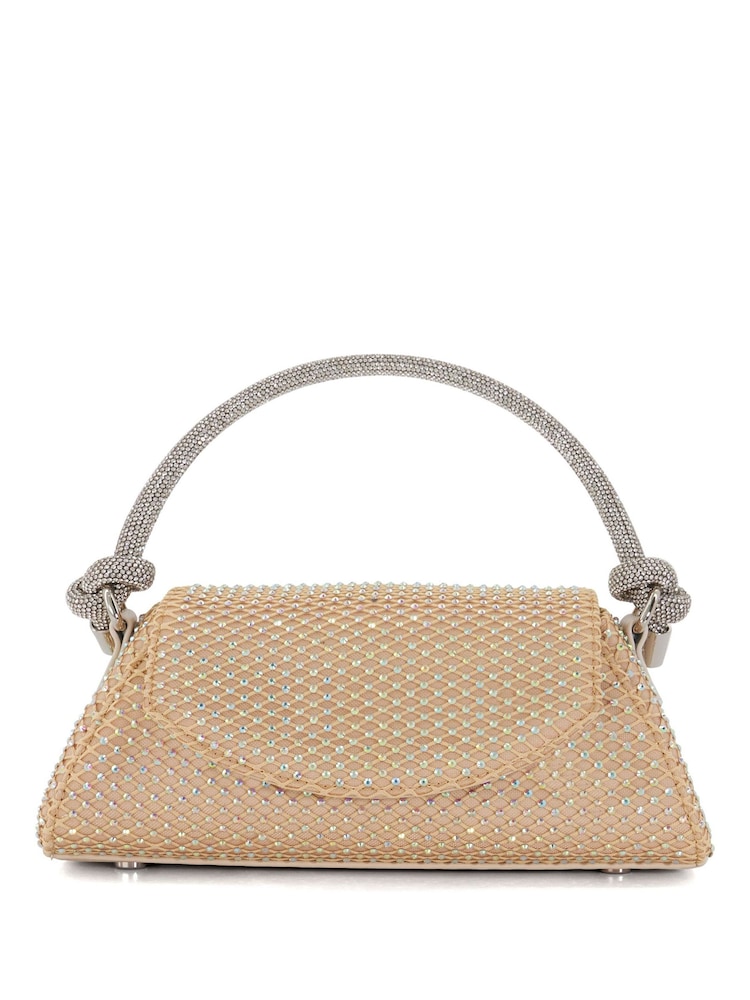 Dune London Nude Brynleys Embellished Top Handle Bag - Image 2 of 5