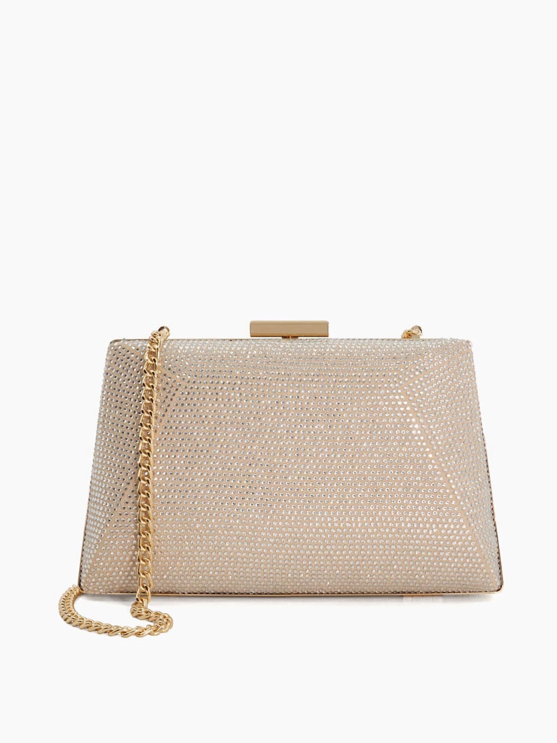 Gold hard case clutch discount