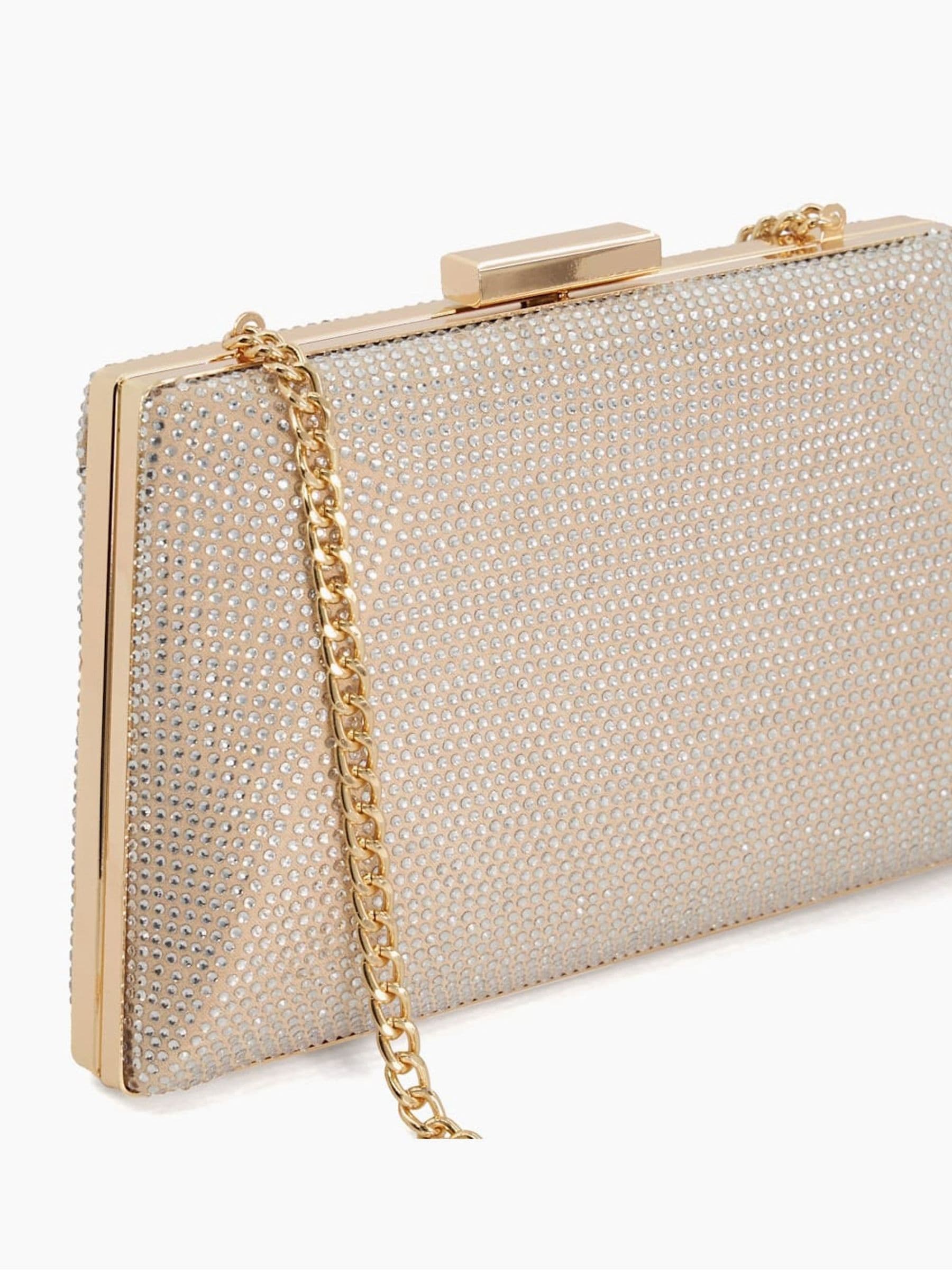 Gold hard case clutch bag new arrivals