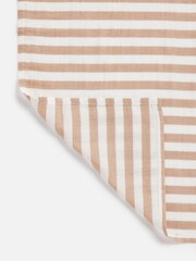 Neutral stripe Baby Extra Large 100% Cotton Multipurpose Muslin - Image 3 of 5