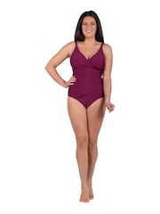 Seaspray Mock Wrap Longer Length Tummy Control Swimsuit - Image 2 of 5